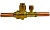 Вентиль шаровый 1/4" Becool BC-BVa-14 с сервисным штуцером